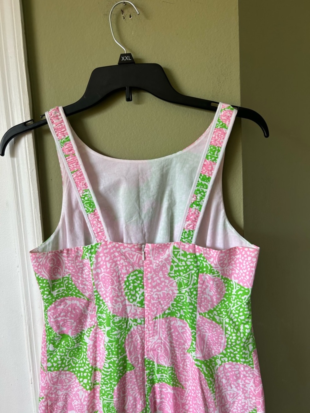 Lilly Pulitzer Pink & Green Floral Sleeveless Sheath Dress - Picture 9 of 11